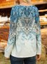 Regular Fit Half Open Collar Ethnic Boho Tops