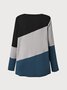 Crew Neck Color Block T-Shirt