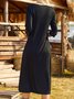 V Neck Boho Regular Fit Dress