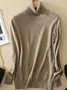 Newest Wool Pure Cashmere Sweater Women Thicken Pullovers Pull Femme High Neck Knitting Sweaters S-XXXL