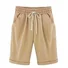 Lace Up Elastic Waistband Loose Shorts