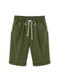 Lace Up Elastic Waistband Loose Shorts