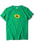 Sunflower Printed Loose Casual T-shirt