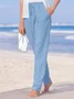 Casual Solid Loosen Pants