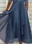 Plain Regular Fit Casual Dresses