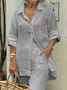 Linen Plain Two Piece Sets