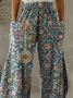 Ethnic Cotton-Blend Casual Casual Pants