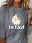 Daisy Long sleeve Casual T-Shirt
