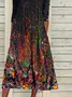 Ombre Regular Fit Casual Long sleeve Dresses