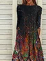 Ombre Regular Fit Casual Long sleeve Dresses