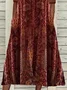 V Neck Ethnic Regular Fit Dresses
