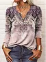 Regular Fit Half Open Collar Ethnic Boho Tops