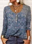 V Neck Cotton-Blend Ethnic Tops