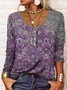 V Neck Cotton-Blend Ethnic Tops