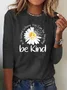 Daisy Long sleeve Casual T-Shirt