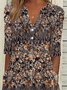 Ethnic V Neck Ethnic Dresses