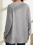 Loose Wrap Casual Plain Coat