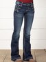 Denim Loose Plain Jeans