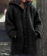Plain Wool/Knitting Casual Loose Hoodie Sweater Coat