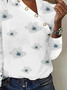 Asymmetrical Casual Loose Floral T-Shirt