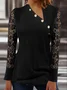 Plain Regular Fit Asymmetrical Casual Top