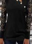 Plain Regular Fit Asymmetrical Casual Top