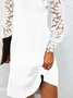 Plain Asymmetrical Loose Urban Dress