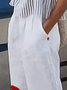 Casual Cotton And Linen Pants