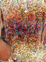 Casual Ombre Crew Neck Tank Top