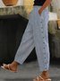 Striped Casual Cotton Loose Pants