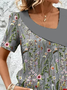 Casual Loose Asymmetrical Shirt