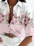 Casual Shirt Collar Loose Blouse
