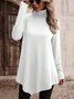 Casual Plain Turtleneck T-Shirt