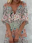 Loose Elegant Floral Dress