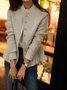 Others Casual Plain Woolen Jacket