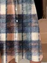 Shirt Collar Casual Loose Dress With No