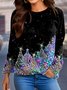 Christmas Holiday Regular Fit Crew Neck Casual Sweatshirts