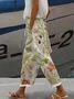 Casual Loose Floral Print Pants