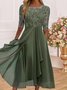 Plain Regular Fit Casual Dresses