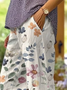 Casual Floral Loose Pants