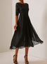 Plain Regular Fit Casual Dresses