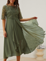Plain Regular Fit Casual Dresses