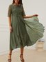 Plain Regular Fit Casual Dresses