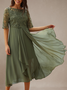 Plain Regular Fit Casual Dresses