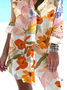 Loose Casual Shirt Collar Dress With No