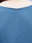 Women's Chiffon Two Piece Wedding Guest Crew Neck Semi Formal 2 Piece Sets