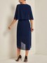 Chiffon Elegant Embroidery Dress
