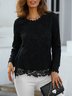 Lace Regular Fit Casual Lace Top
