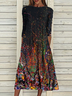 Ombre Regular Fit Casual Long sleeve Dresses