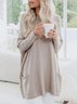 Casual Loose Knit Comfortable Long Sleeve Dress